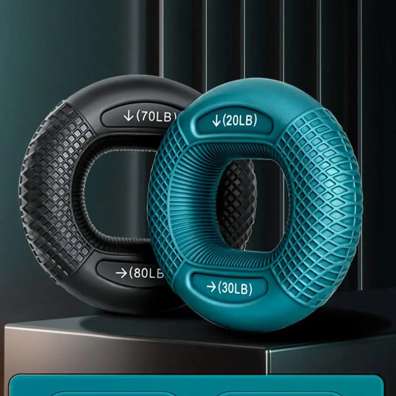 Hand Grip Strengthener with Adjustable Resistance Levels - Silicone Finger Exerciser for Muscle Training, Rehabilitation, and Stress Relief for Hand and Wrist Strength