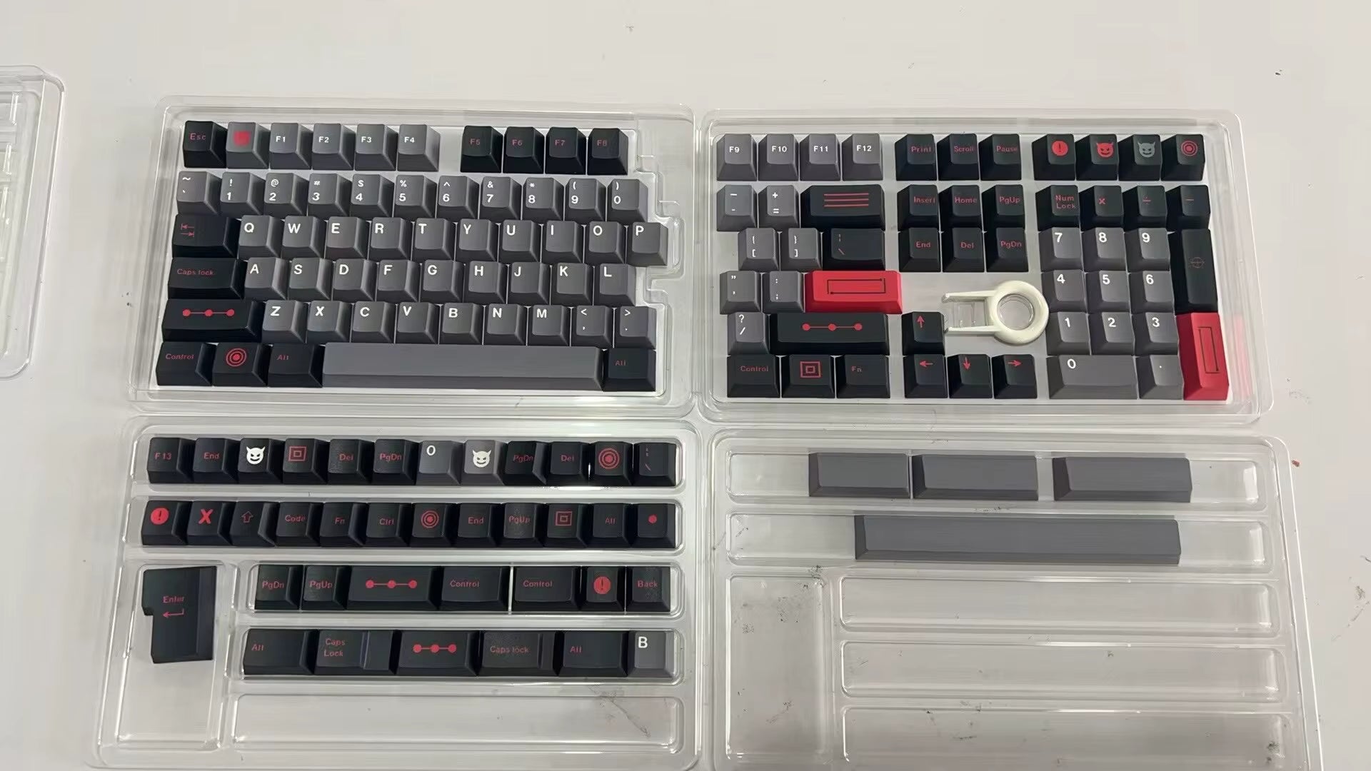 GMK Evil Dolch Keycap Set - 163 Key ABS Double Shot Cherry Profile for Cherry/Gateron MX Switch Mechanical Keyboards