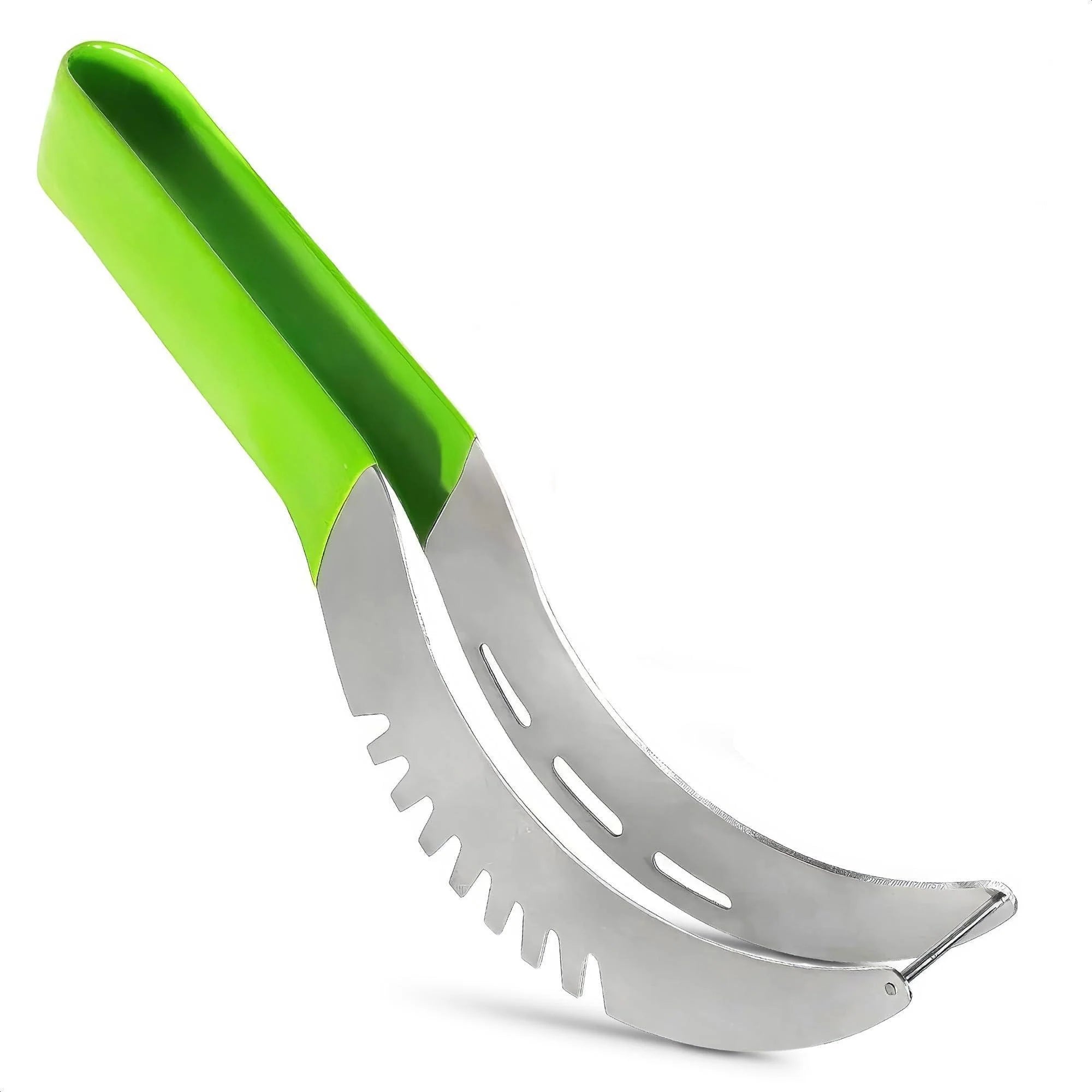 Effortless Watermelon Slicer & Cutter - Premium Stainless Steel Blade with Ergonomic Handle for Quick, Mess-Free Summer Snacks & Parties