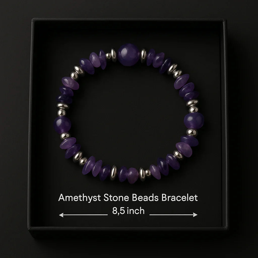 Stunning Handmade Blue Stone & Chip Bead Bracelet - Unique Natural Jewelry