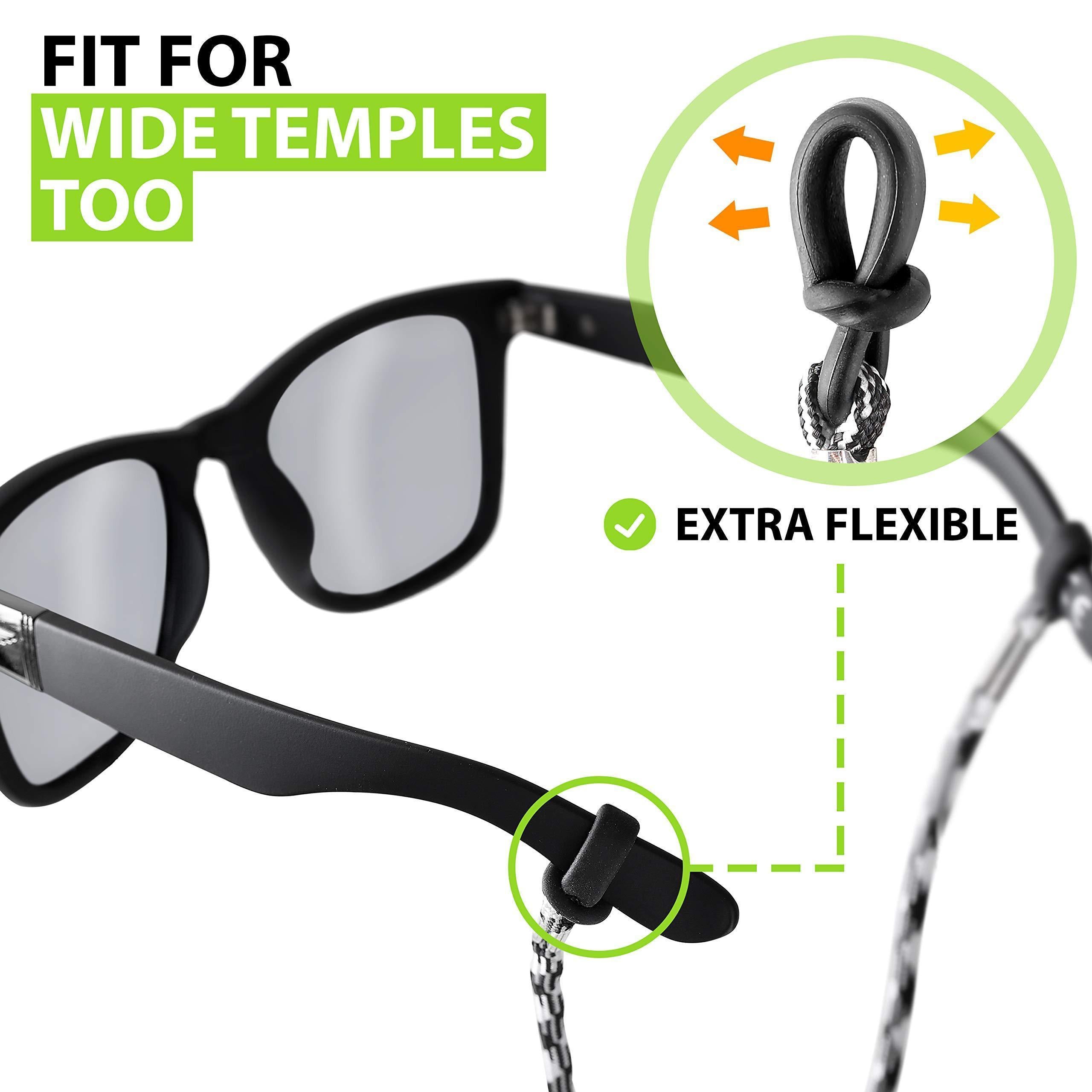 Stylish Red Eyeglasses Strap Cord - 5 Durable Chains for Men and Women