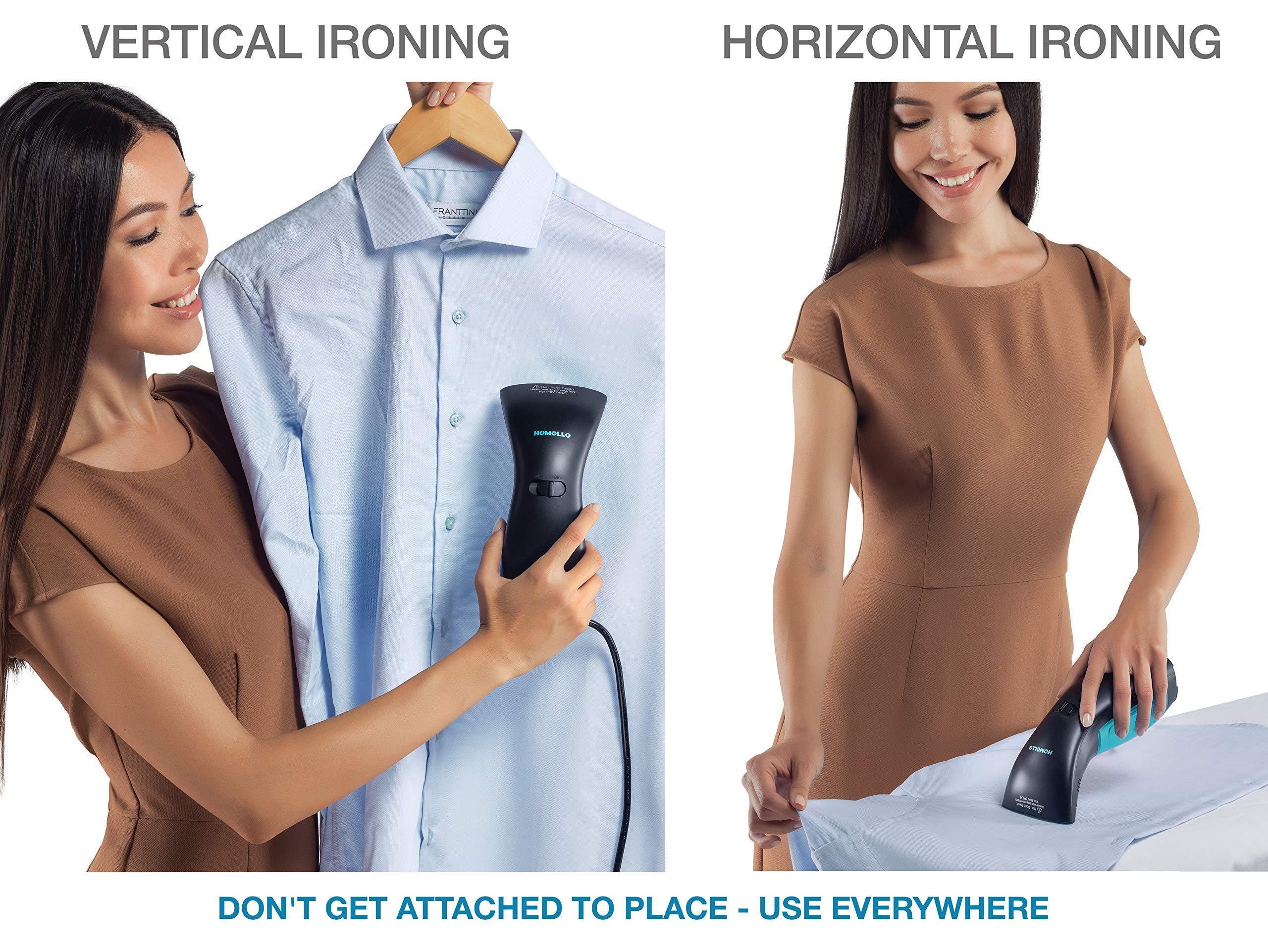 Portable Handheld Travel Steamer for Clothes - Mini Fabric Iron with Fast Heat-Up, 120ml Water Tank, Anti-Leak System, 950W Power, 360° Versatility