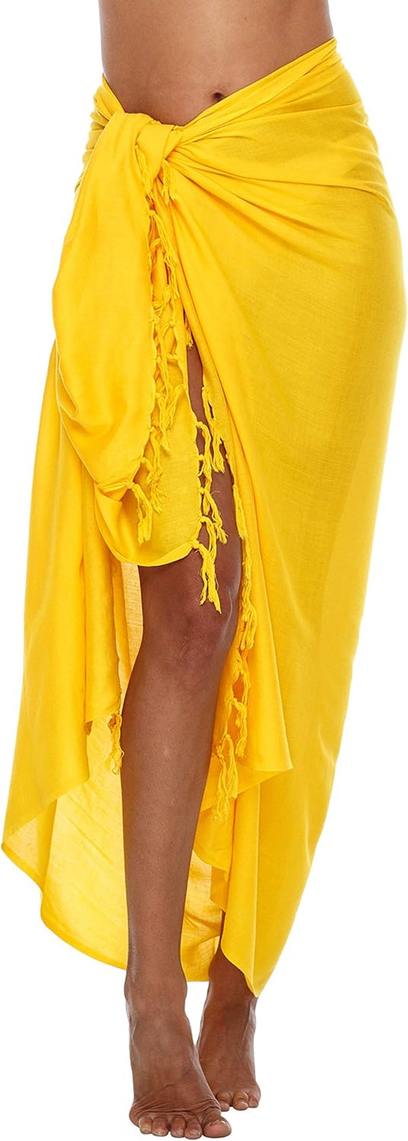 Chic Coconut Clip Sarong Swimsuit Coverup for Women - Stylish Long Beach Wrap