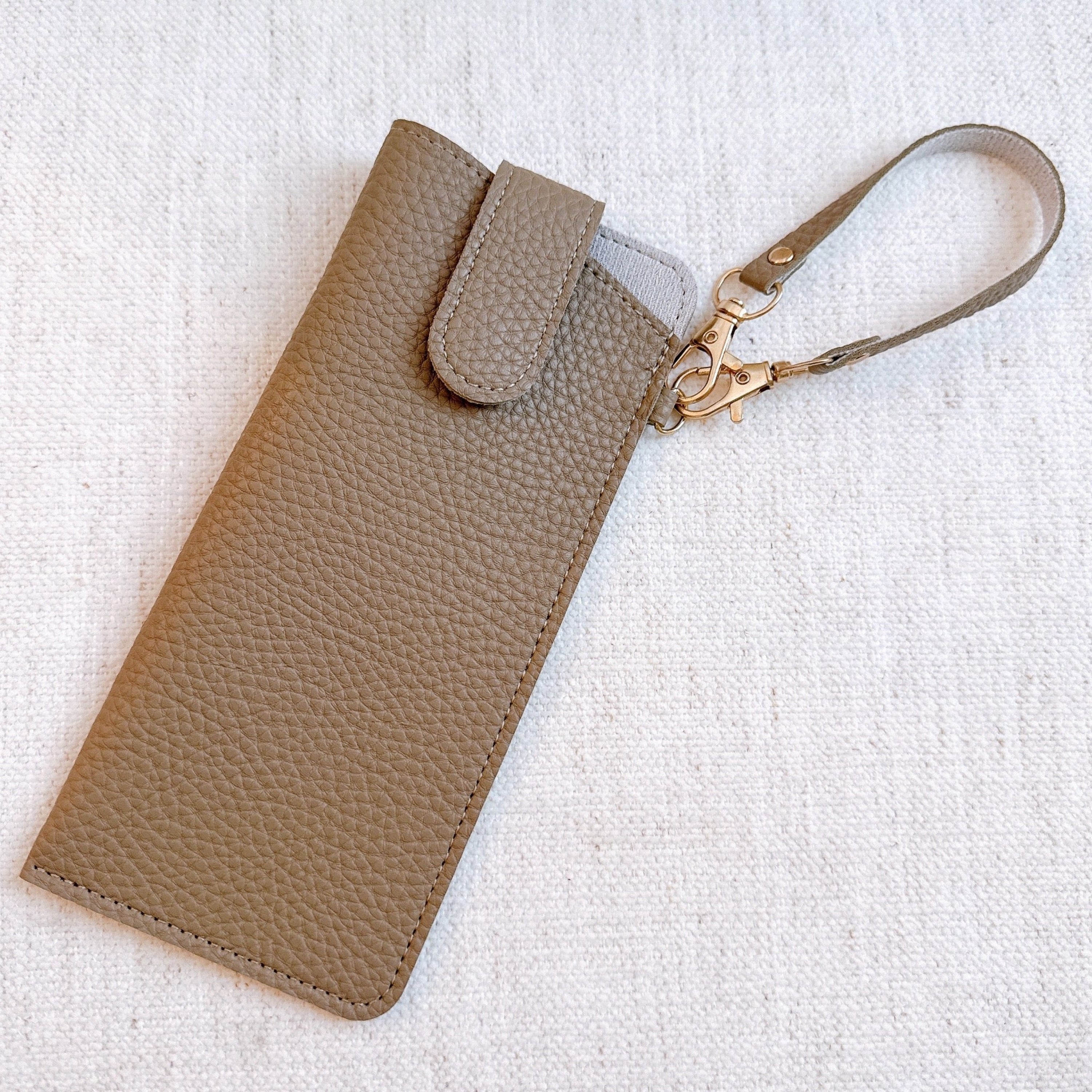 Chic Button-Up Glass Case Bag Charm