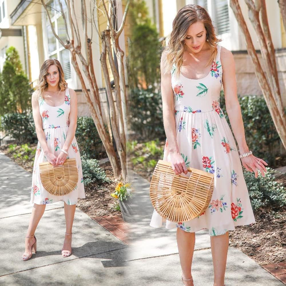 Handmade Large Bamboo Tote Bag - Stylish Beach Purse for Women