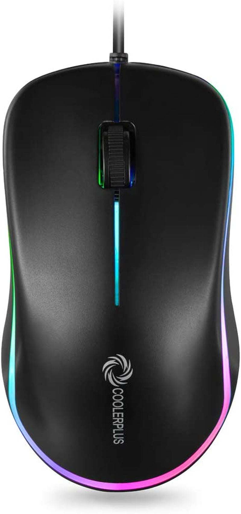 FC112 Premium USB Optical Wired Mouse with Easy Click, 1000DPI – Compatible with Windows PCs, Laptops, Desktops, and Notebooks (Black)