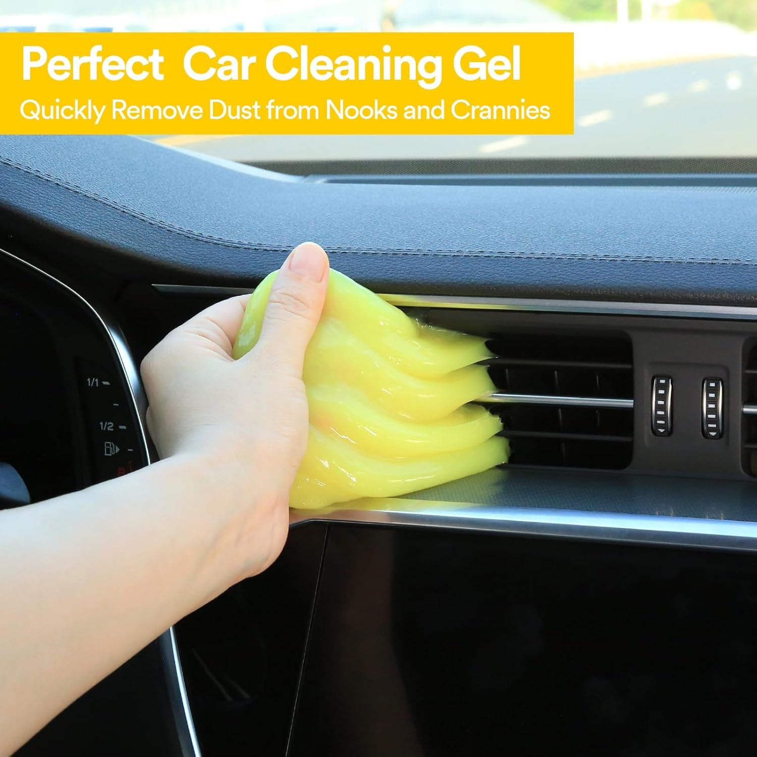 Ultimate Car Cleaning Gel Kit - Perfect Interior Cleaner Putty & Slime - Ideal Stocking Stuffer for Men, Women, and Teens - Great White Elephant Gift for Christmas!