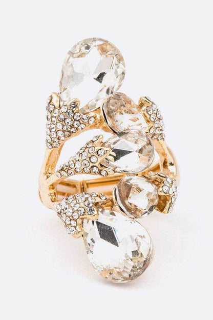 Iconic Crystal Stretch Ring - Elegance Meets Comfort