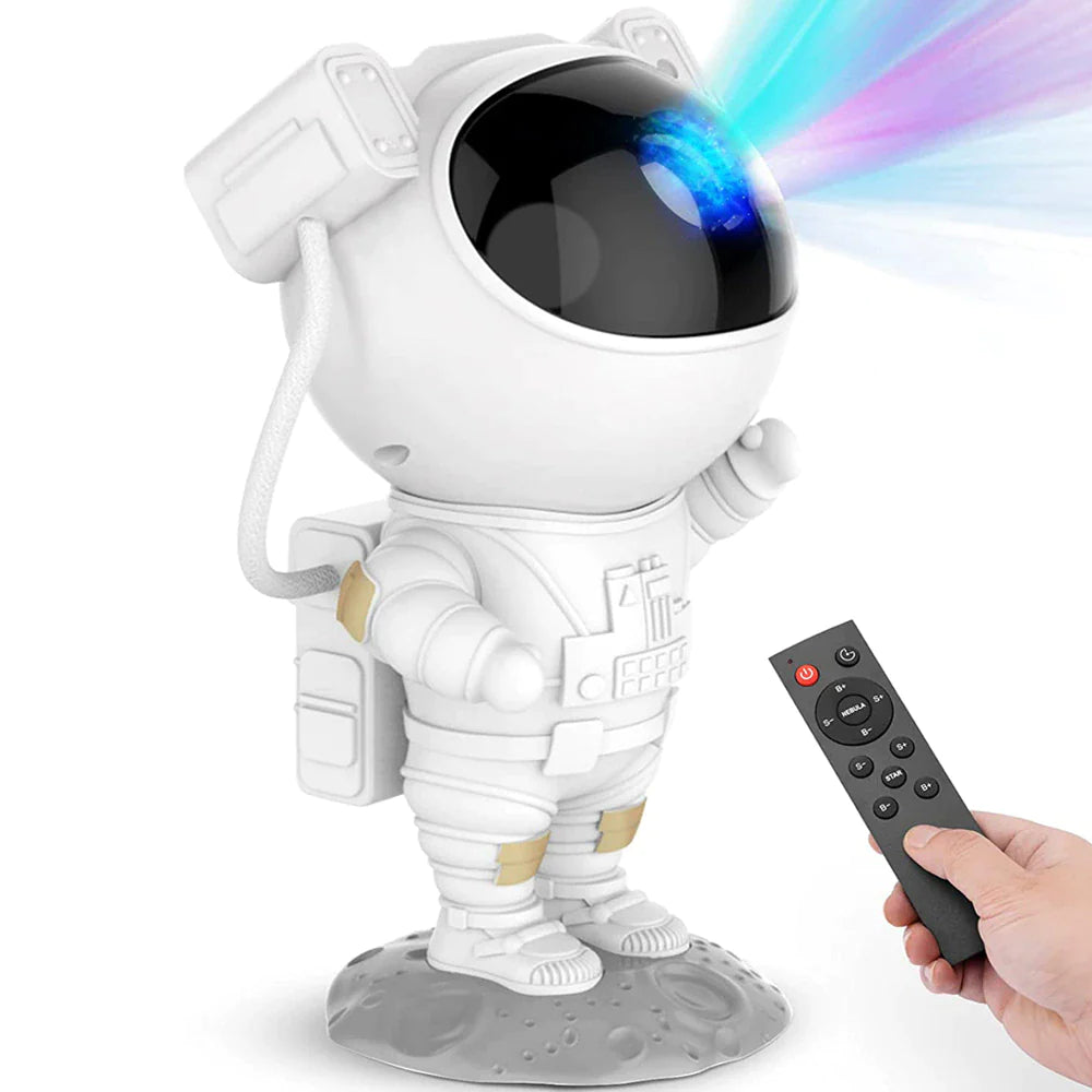 Astronaut Galaxy Projector: LED Starry Night Light and Ocean Wave Lamp with Remote Control