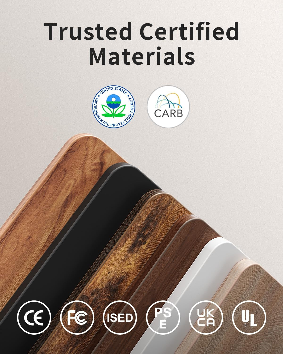 Height Adjustable Electric Standing Desk - 48" x 24" Rustic Brown Sit-Stand Home Office Computer Desk