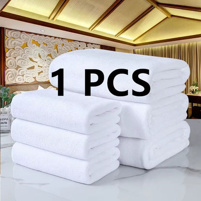120x200 cm Luxury White Hand Towel - Microfiber for Hotel, Spa, Kitchen, and Beauty Salon Use