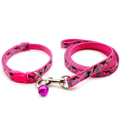 24-Piece Durable Dog Leash and Collar Set 1.2M for Puppies and Cats - Anti-Lost Traction Rope and Harness for Safe Walking