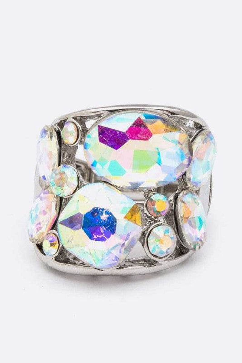 Stunning Bejewel Crystal Stretch Ring - Make a Statement!