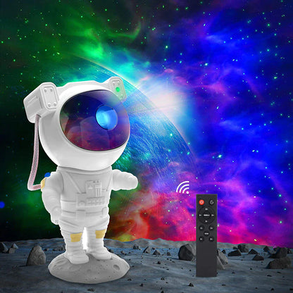 Astronaut Galaxy Projector: LED Starry Night Light and Ocean Wave Lamp with Remote Control