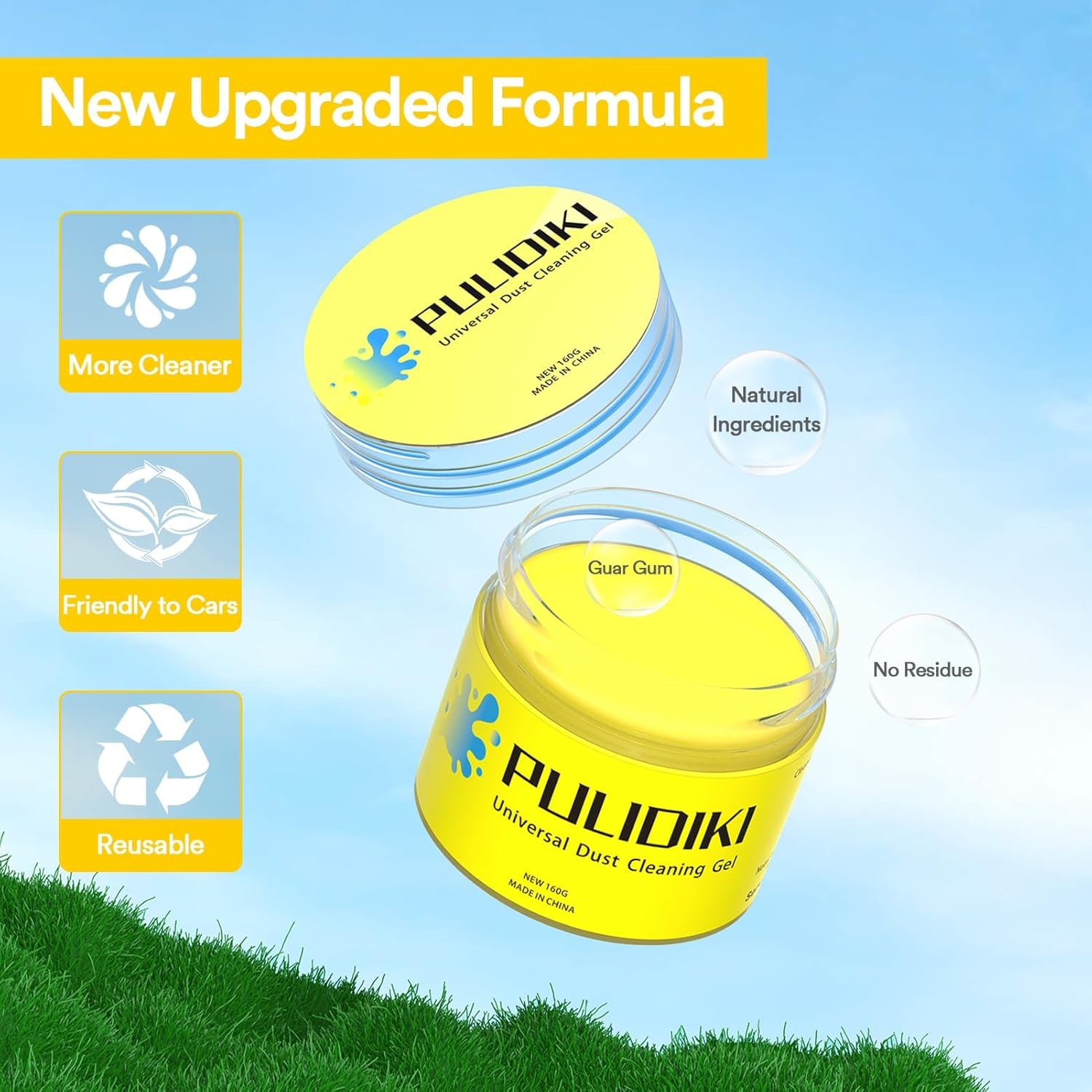 Ultimate Car Cleaning Gel Kit - Perfect Interior Cleaner Putty & Slime - Ideal Stocking Stuffer for Men, Women, and Teens - Great White Elephant Gift for Christmas!