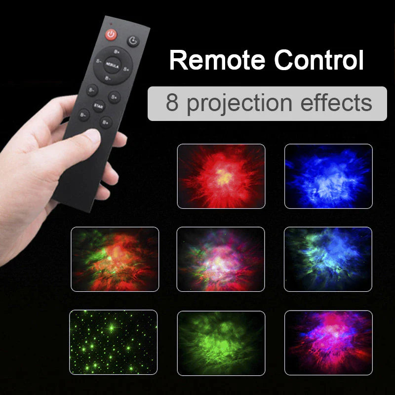 Astronaut Galaxy Projector: LED Starry Night Light and Ocean Wave Lamp with Remote Control
