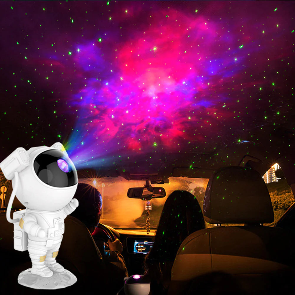 Astronaut Galaxy Projector: LED Starry Night Light and Ocean Wave Lamp with Remote Control