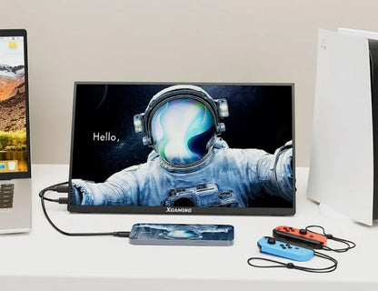 15.6-Inch Portable Full HD IPS Monitor with Protective Case (Black)