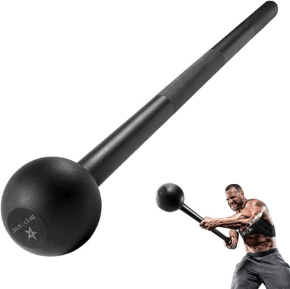 VIKING WARRIOR Steel Mace Bell for Strength Training, Support Full Body, Muscles, Shoulder, Grips & Forearms Workouts, Stretching 5, 10, 15, 20, 25, 30 LB for Woman & Man