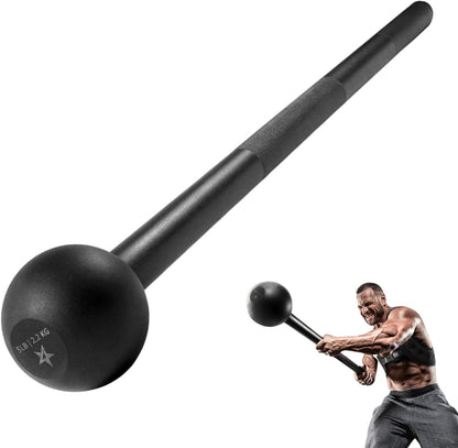 VIKING WARRIOR Steel Mace Bell for Strength Training, Support Full Body, Muscles, Shoulder, Grips & Forearms Workouts, Stretching 5, 10, 15, 20, 25, 30 LB for Woman & Man