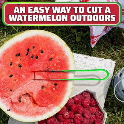 Effortless Watermelon Slicer & Cutter - Premium Stainless Steel Blade with Ergonomic Handle for Quick, Mess-Free Summer Snacks & Parties