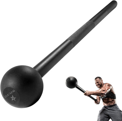 VIKING WARRIOR Steel Mace Bell for Strength Training, Support Full Body, Muscles, Shoulder, Grips & Forearms Workouts, Stretching 5, 10, 15, 20, 25, 30 LB for Woman & Man