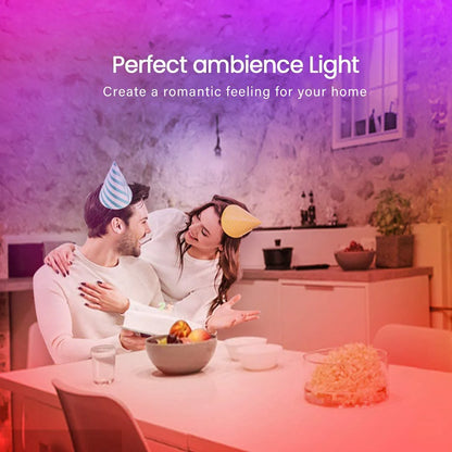 50 FT Bluetooth LED Strip Lights for Bedroom - Color Changing with Music Sync, Mobile App Control, IR Remote, and Microphone Integration