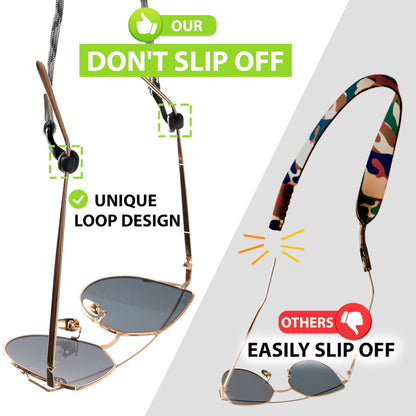 Stylish Red Eyeglasses Strap Cord - 5 Durable Chains for Men and Women