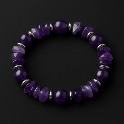 Stunning Handmade Blue Stone & Chip Bead Bracelet - Unique Natural Jewelry