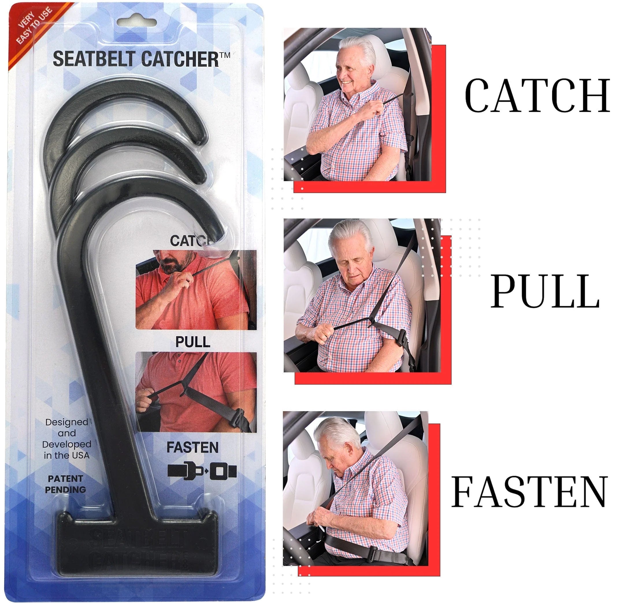 Ultimate Seatbelt Catcher: Say Goodbye to Discomfort and Distraction!