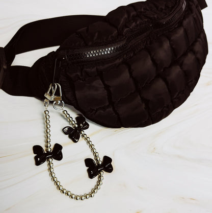 Chic Bows and Beads Phone Wrist Lanyard - Stylish & Functional Accessory