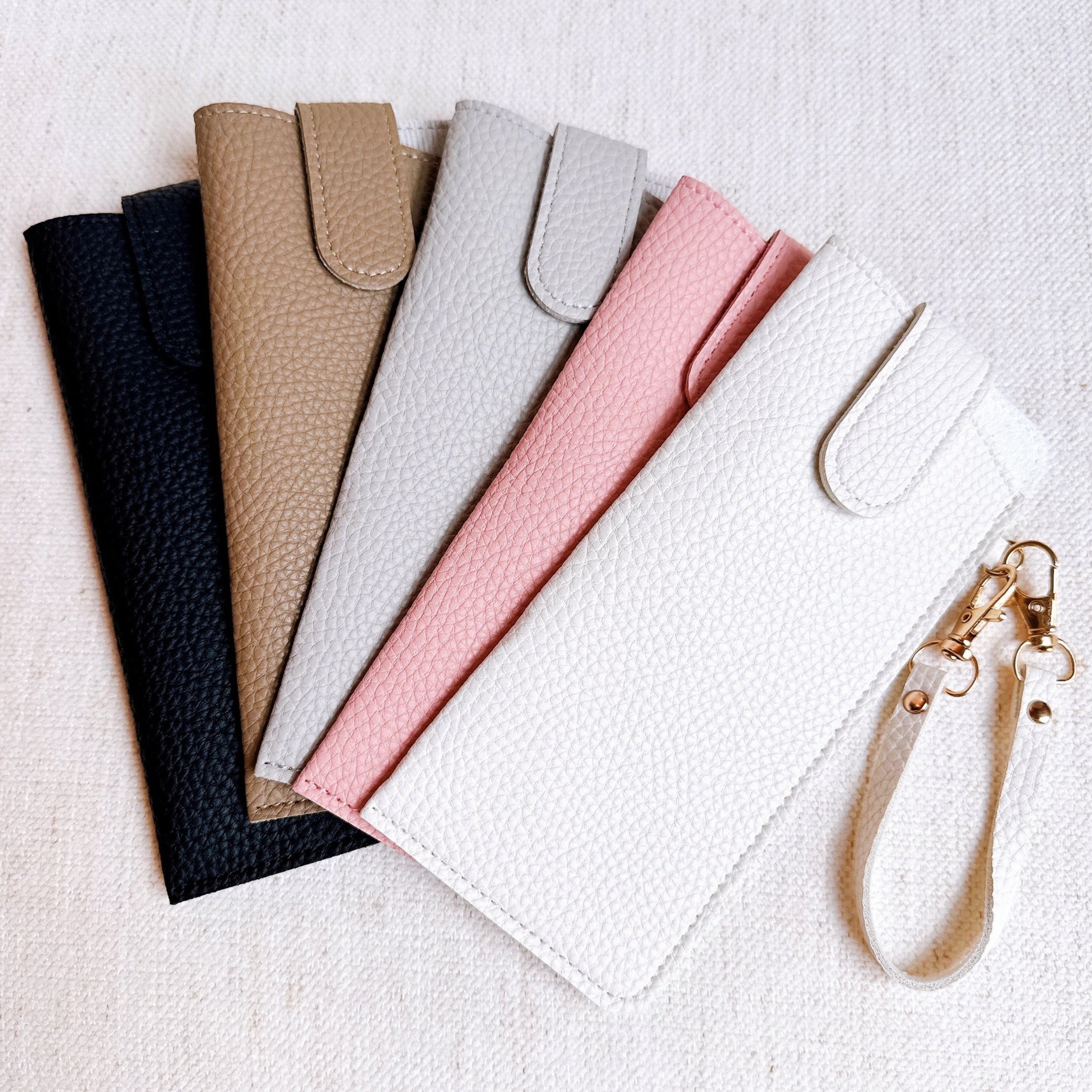 Chic Button-Up Glass Case Bag Charm