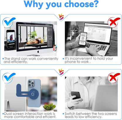 Cloudvalley Magnetic Phone Holder for Laptop Designed for Iphone 16/15/14/13/12