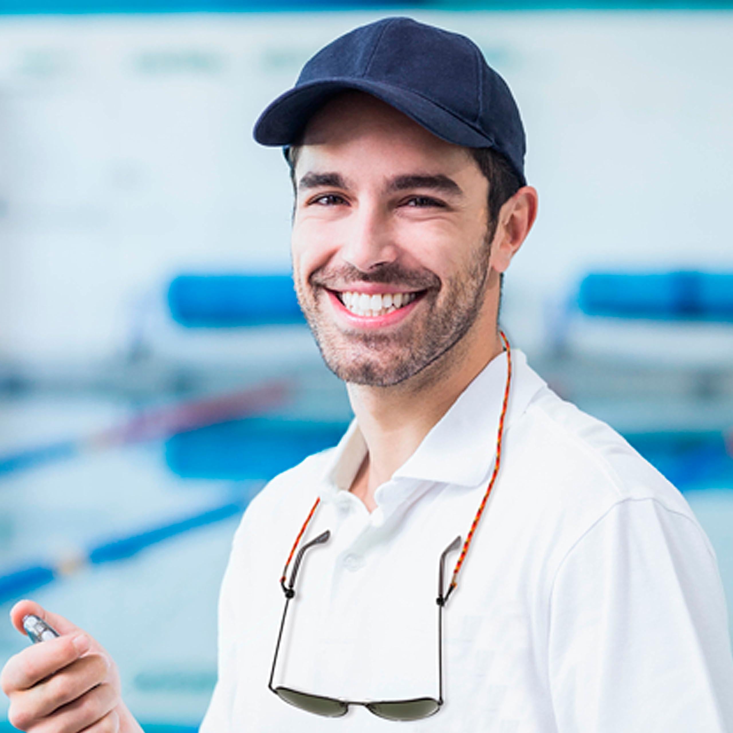 Stylish Red Eyeglasses Strap Cord - 5 Durable Chains for Men and Women