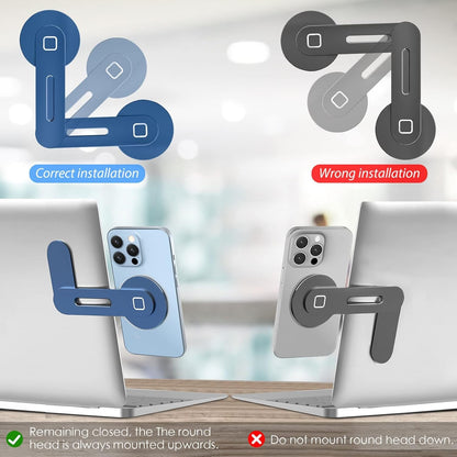 Cloudvalley Magnetic Phone Holder for Laptop Designed for Iphone 16/15/14/13/12