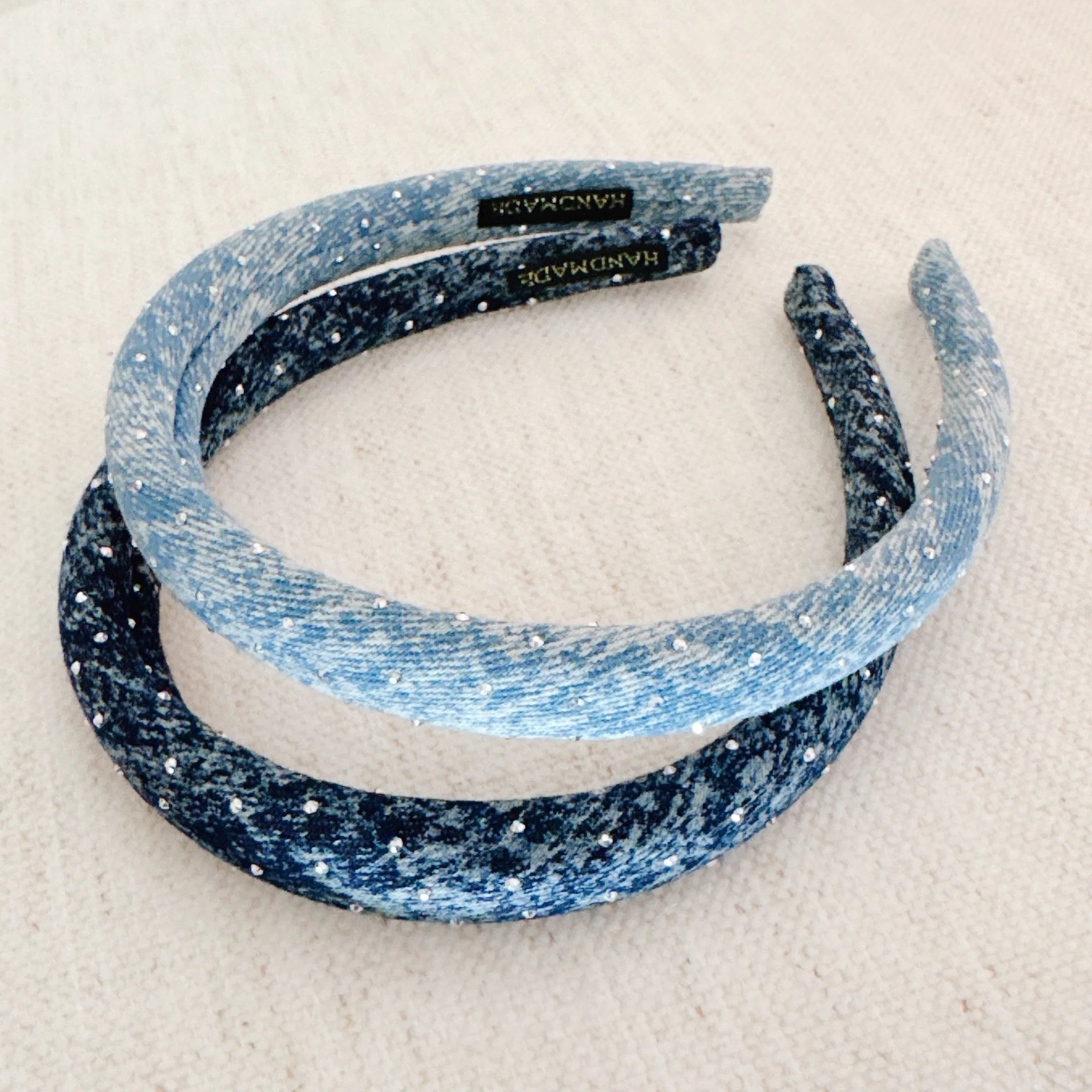 Stylish Slim & Shine Jean Headband Set - 2 Pack