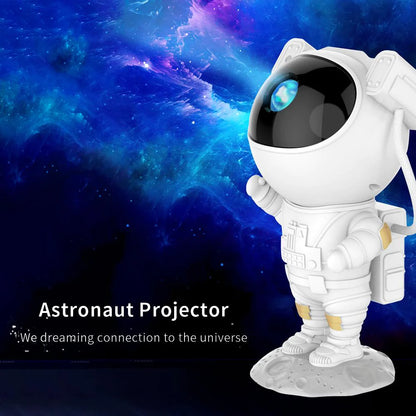 Astronaut Galaxy Projector: LED Starry Night Light and Ocean Wave Lamp with Remote Control