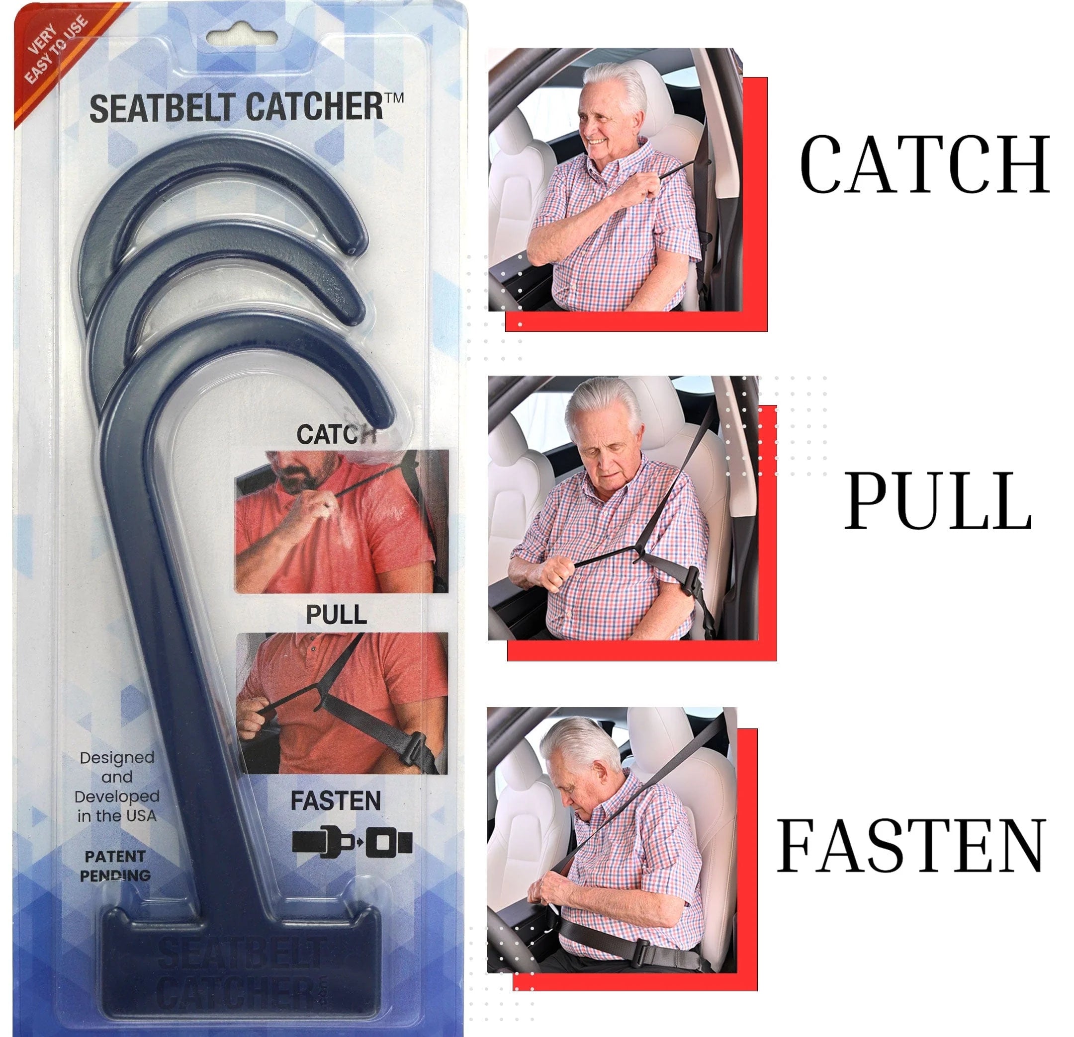 Ultimate Seatbelt Catcher: Say Goodbye to Discomfort and Distraction!