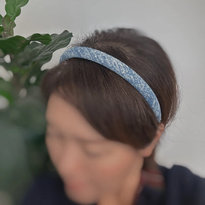 Stylish Slim & Shine Jean Headband Set - 2 Pack
